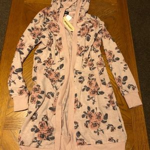 Long Hooded Sweater Cardigan